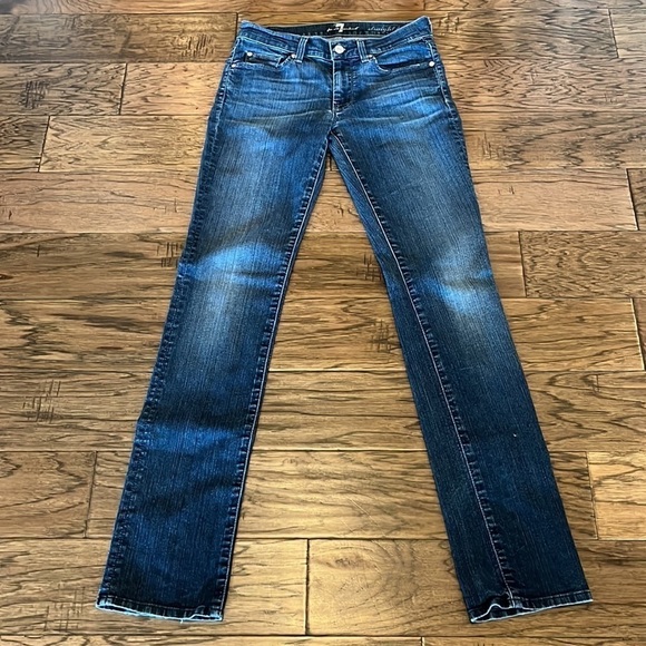 7 For All Mankind Straight Leg Size 27 - Picture 1 of 16